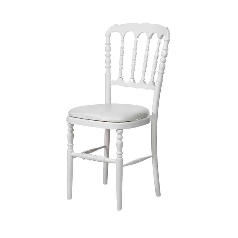 Location chaise napoleon blanche