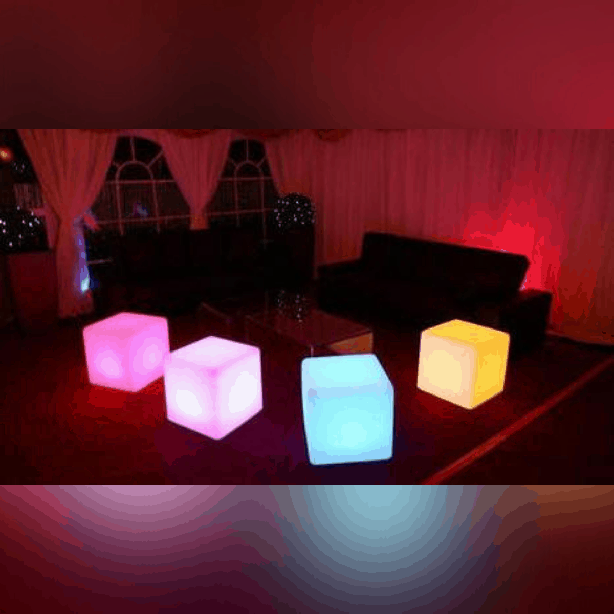 Cube lumineux blanc 40X40CM extérieur ou intérieur professionnel