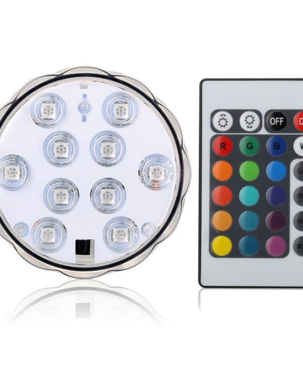 Pic-Event location Lampe LED submersible avec télécommande