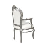 Pic-Event Location Fauteuil baroque blanc argent