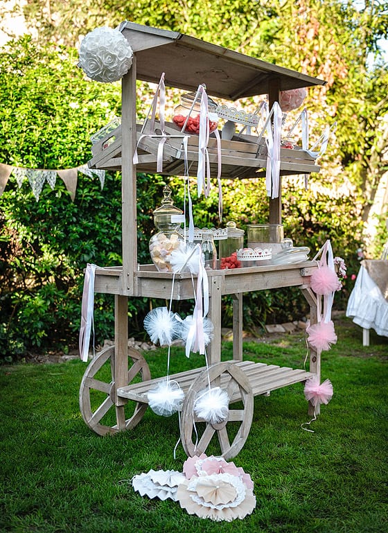 Chariot en Bois Candy Bar