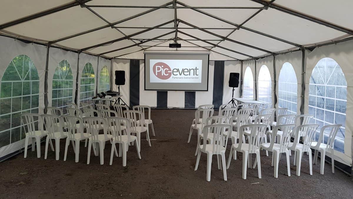 Pic-Event Location Ecran Video Projection Manuel 280cm