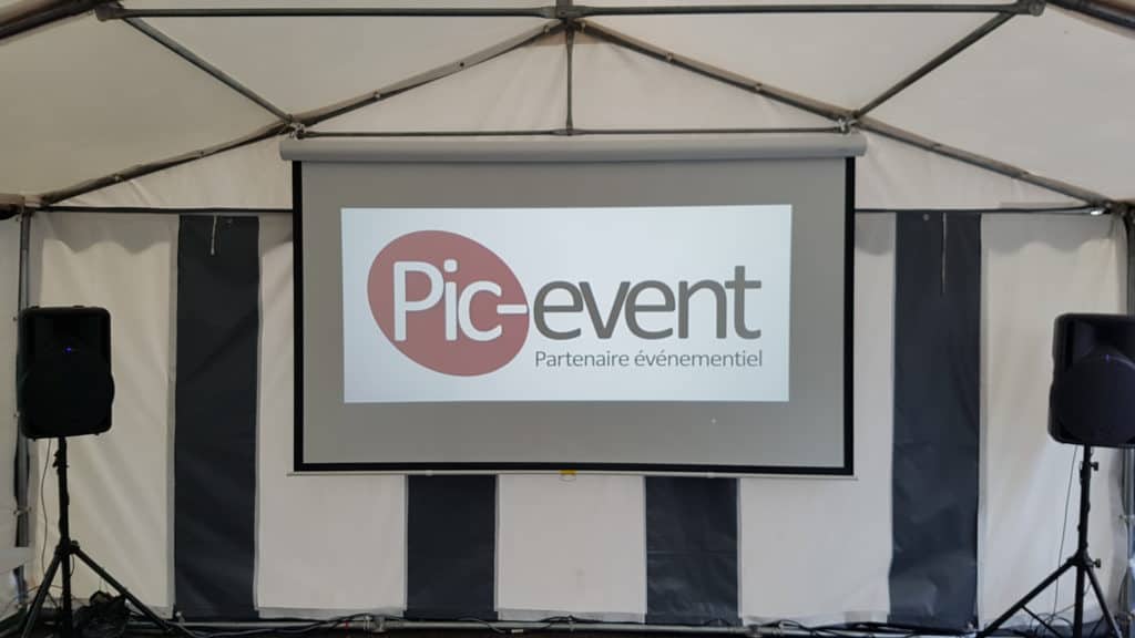 Pic-Event Location Ecran Video Projection Manuel 280cm