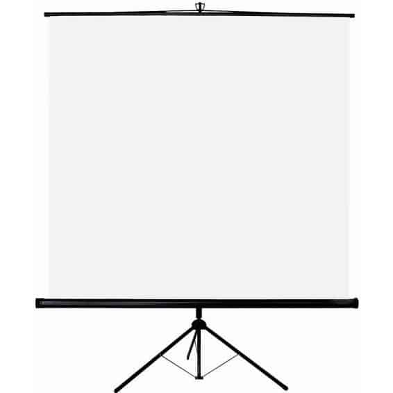 Ecran de Projection pour Vidéo Projecteur avec Trépied Réglable 200*200