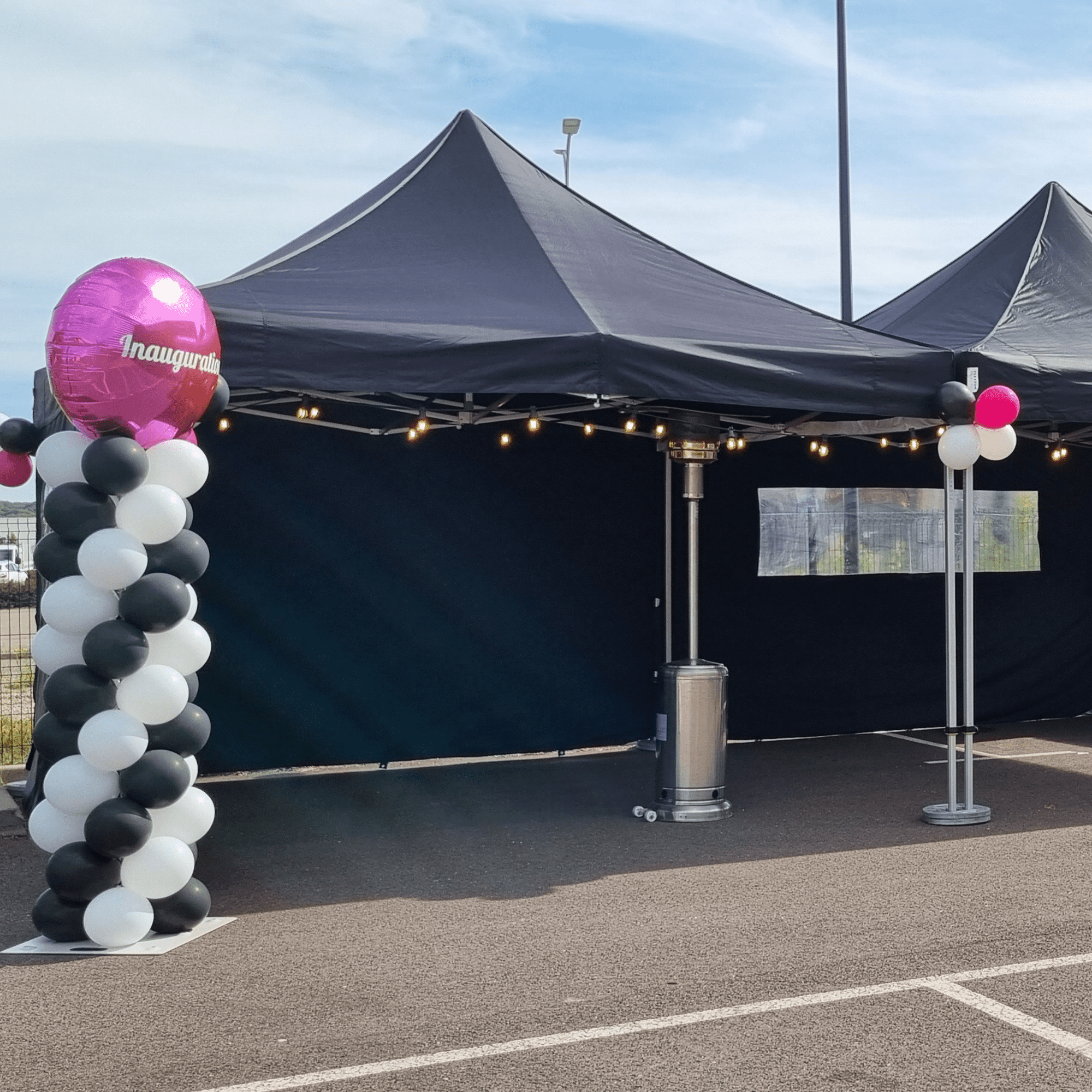 Barnum Tente pliante 4x4m Noir