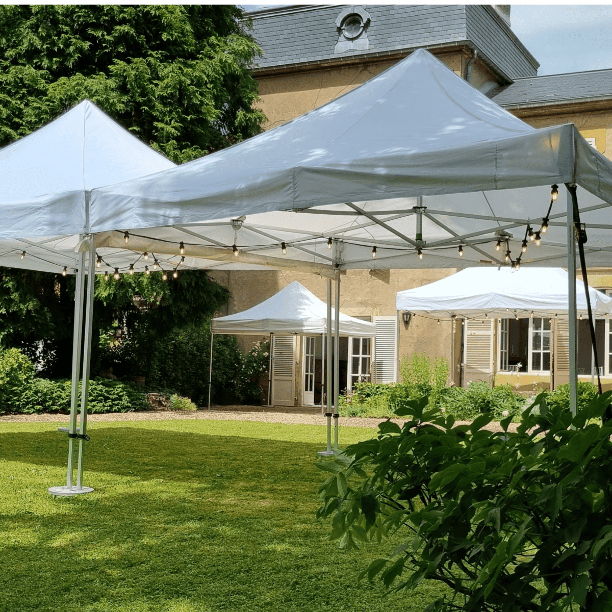 Location Barnum Tente Pliante 3x3m Blanc