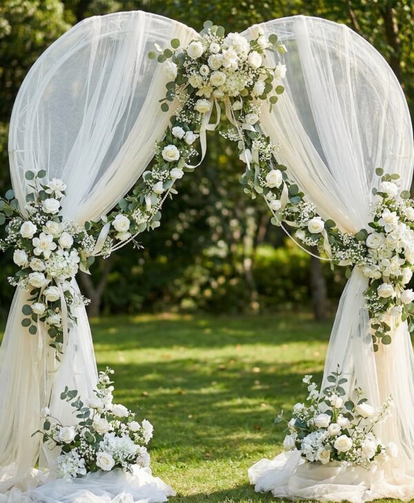 Pic-Event-Location Arche Coeur - Décoration mariage - Voile