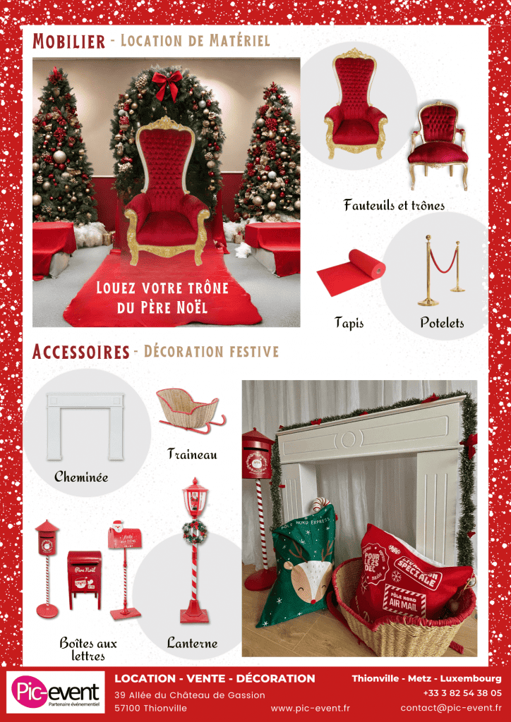 Pic-Event - Flyer de Noël - Location de Mobilier et Accessoires de Noël - Page 2