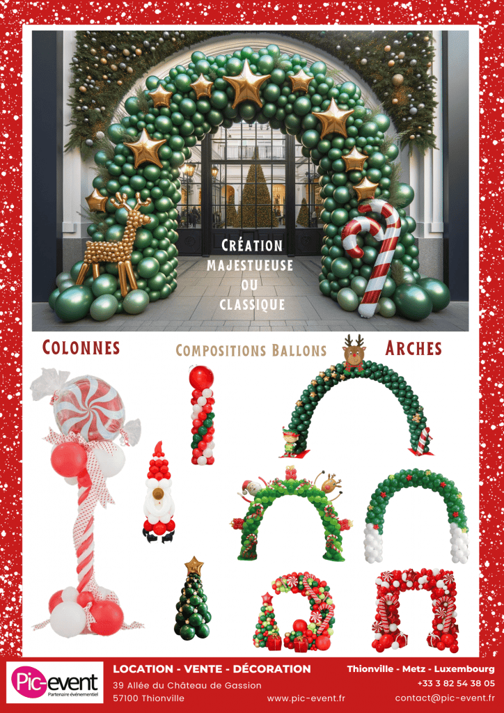 Pic-Event - Flyer de Noël - Décoration Ballons Colonnes et Arches de Noël - Page 6