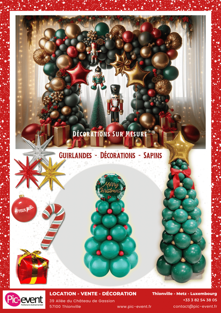 Pic-Event - Flyer de Noël - Décoration Ballons Guirlandes et Sapins de Noël - Page 7