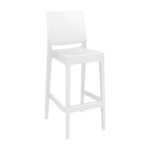 Pic-Event Location Tabouret Chaise haute Blanche