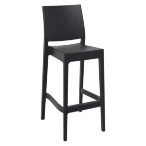 Pic-Event Location Tabouret Chaise haute Noire