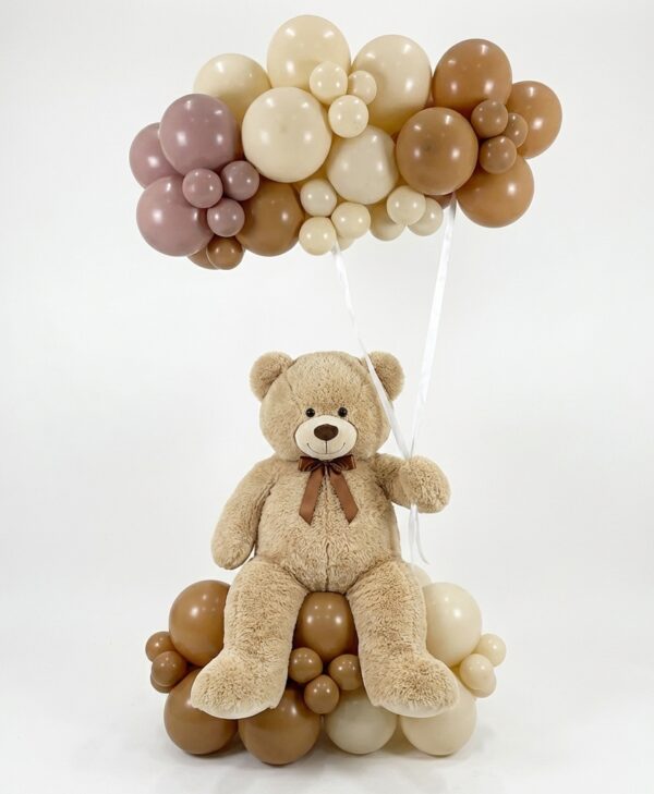 Pic-Event-Composition ballon ours peluche et nuage en ballons