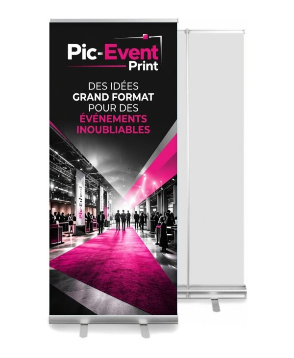 Impression Roll-Up Éco Event 85x200 cm personnalisé Pic-Event Print