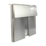 Location Bar mobile pliant en aluminium avec étagère