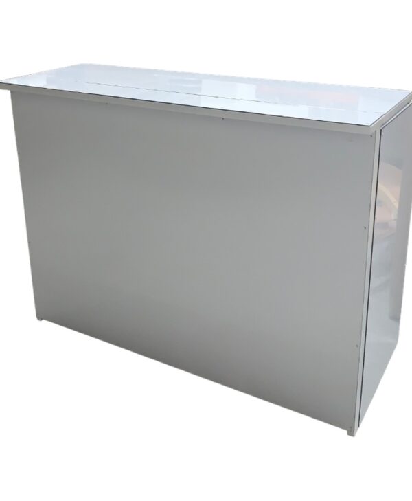 Location Bar mobile pliant en aluminium avec étagère