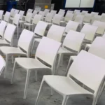 Location Chaise Aimy blanche - Matériel de réception - Pic-Event