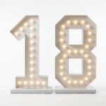 Location pack chiffres géants lumineux LED 90cm 18