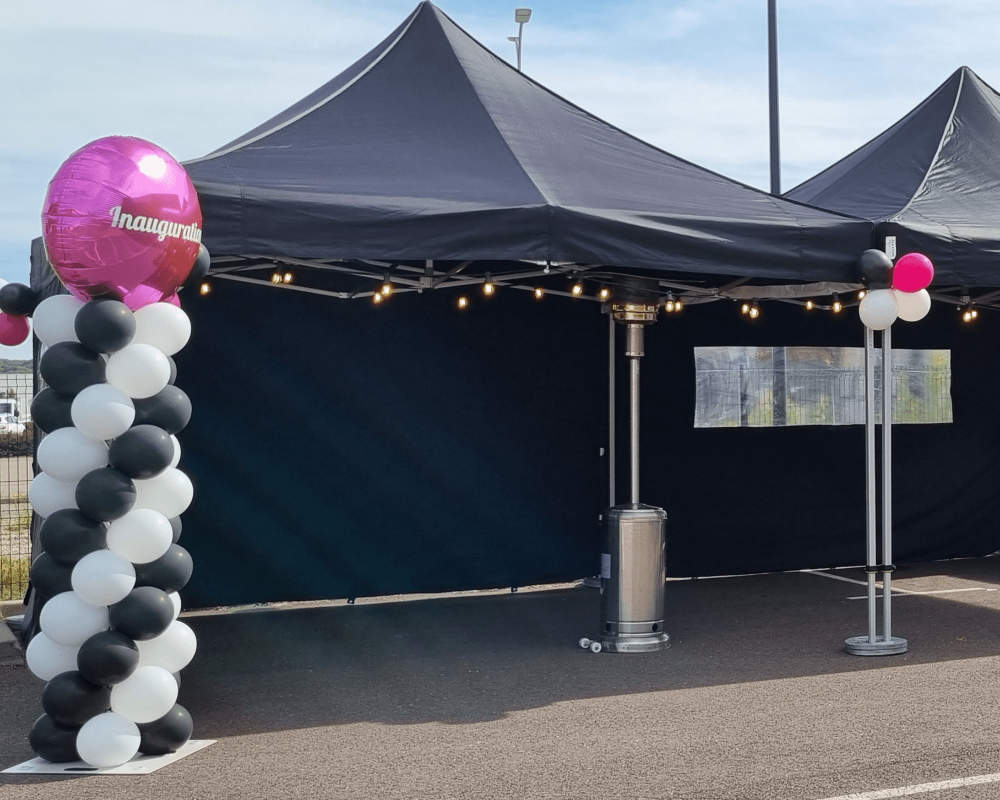 Barnum Tente pliante 4x4m Noir